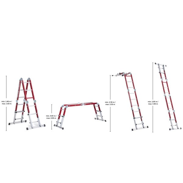 Varitrex Do-it-All Vielzweckleiter, 2 x 3 / 2 x 2 Sprossen