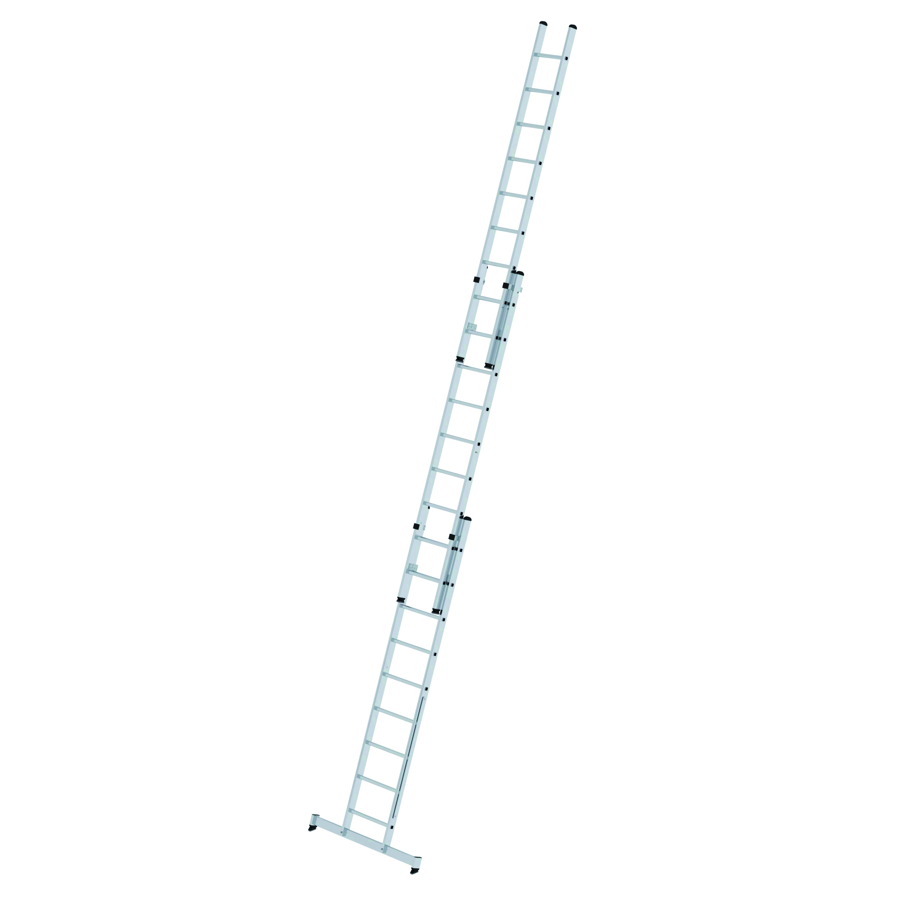 Mehrzweckleiter 3-teilig mit nivello Traverse, 3 x 9 Sprossen