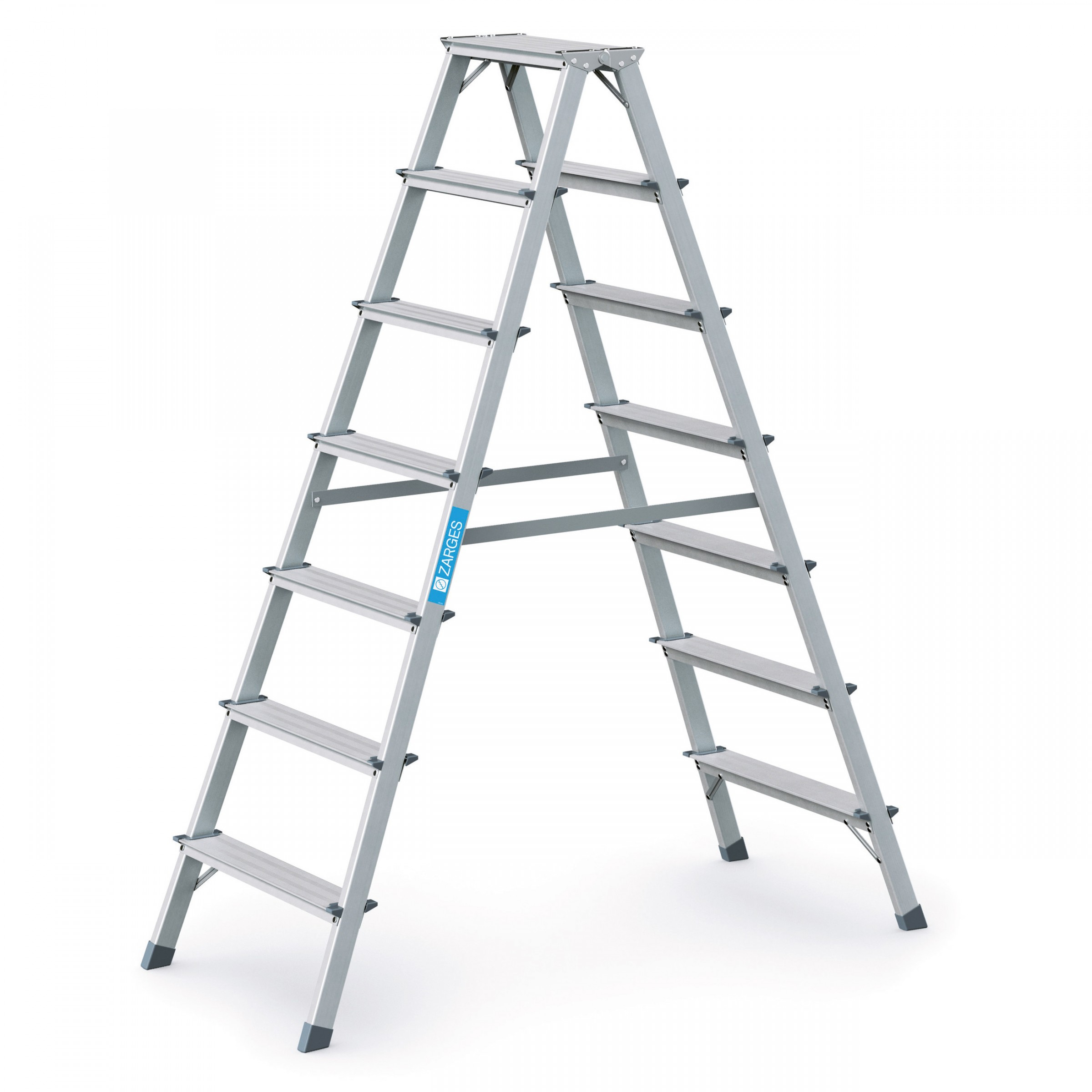 Scana B, genietete Stufen-Stehleiter, 2x7 Stufen Scana B, genietete Stufen-Stehleiter, 2x7 Stufen