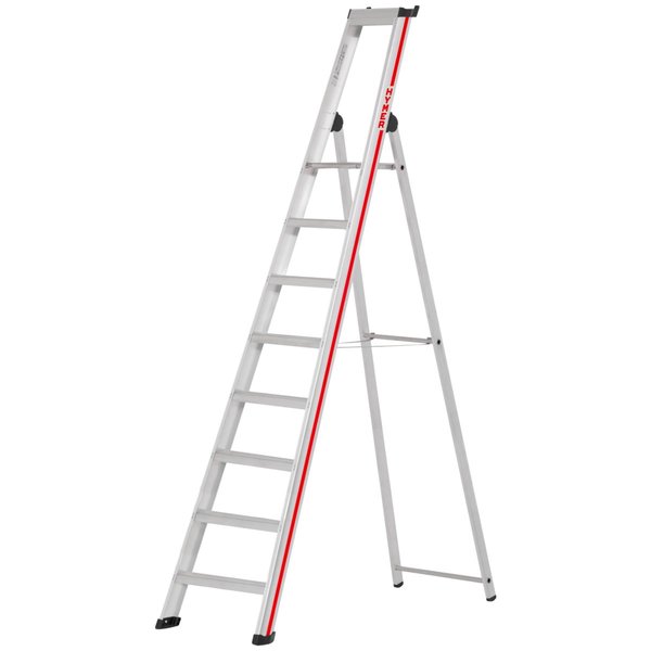 Stufenstehleiter mit Plattform, einseitig begehbar - 6 Stufen