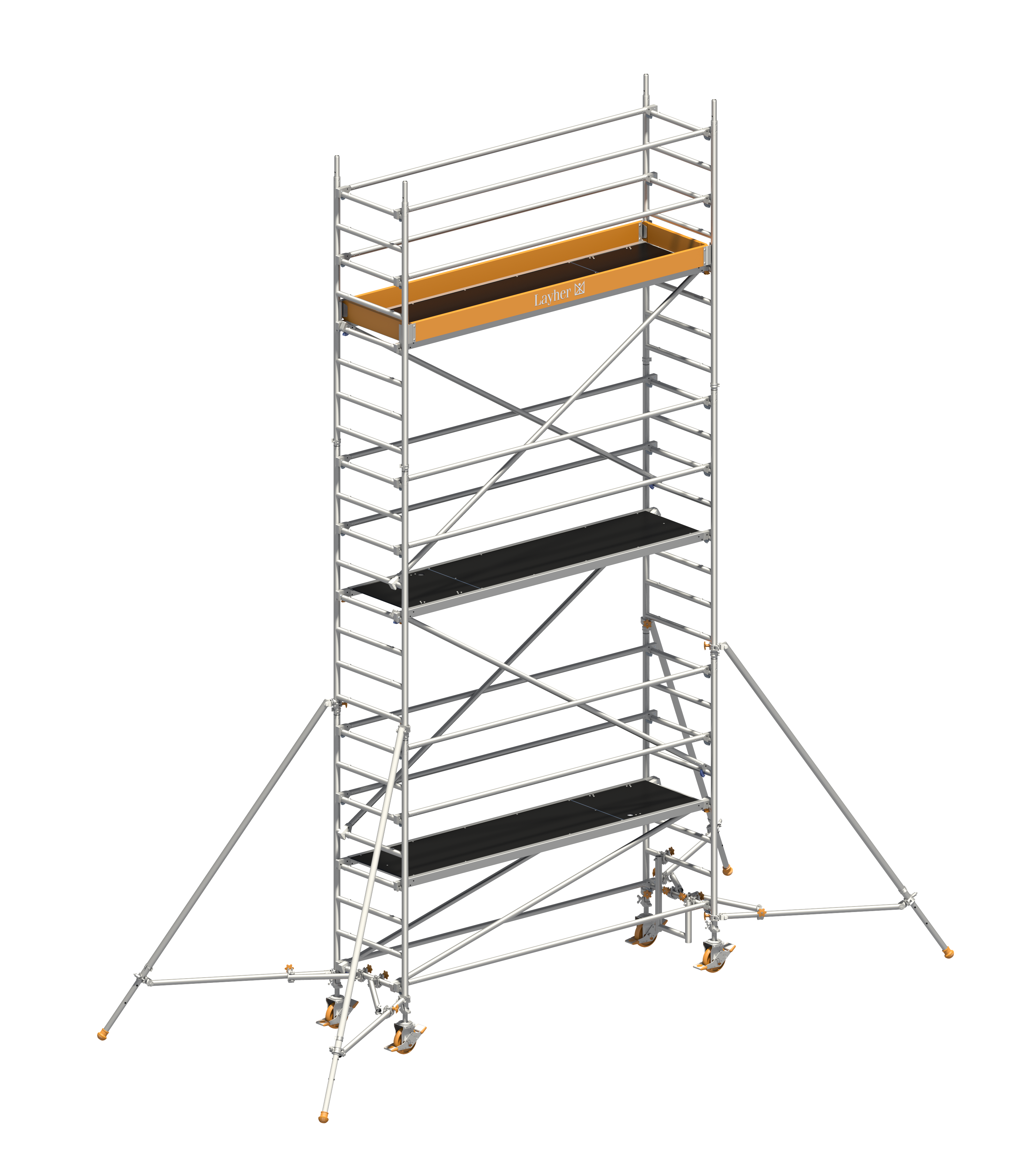 Uni Standard P2 mit Gerüststützen ausziehbar, Arbeitshöhe 7,20 m Uni Standard P2, mit Gerüststützen, ausziehbar, Arbeitshöhe 7,20 m