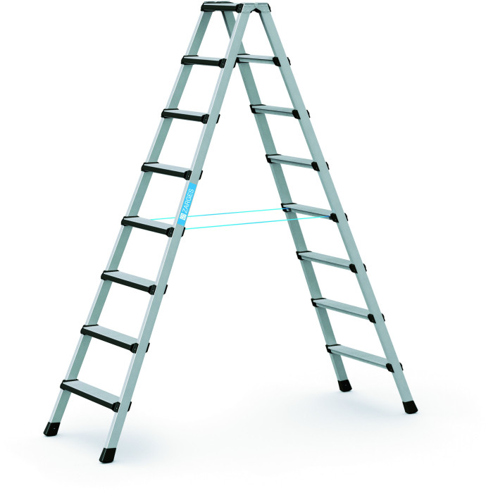 Comfortstep B, Geschraubte Stufen-Stehleiter, 2x8 Stufen