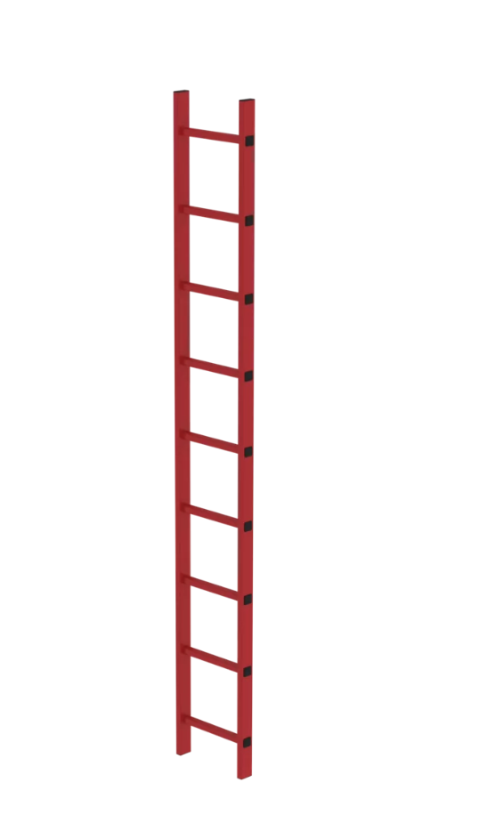 Schachtleiter aus GFK, Außenbreite 350 mm, 9 Sprossen Schachtleiter aus GFK, Außenbreite 350 mm, 9 Sprossen