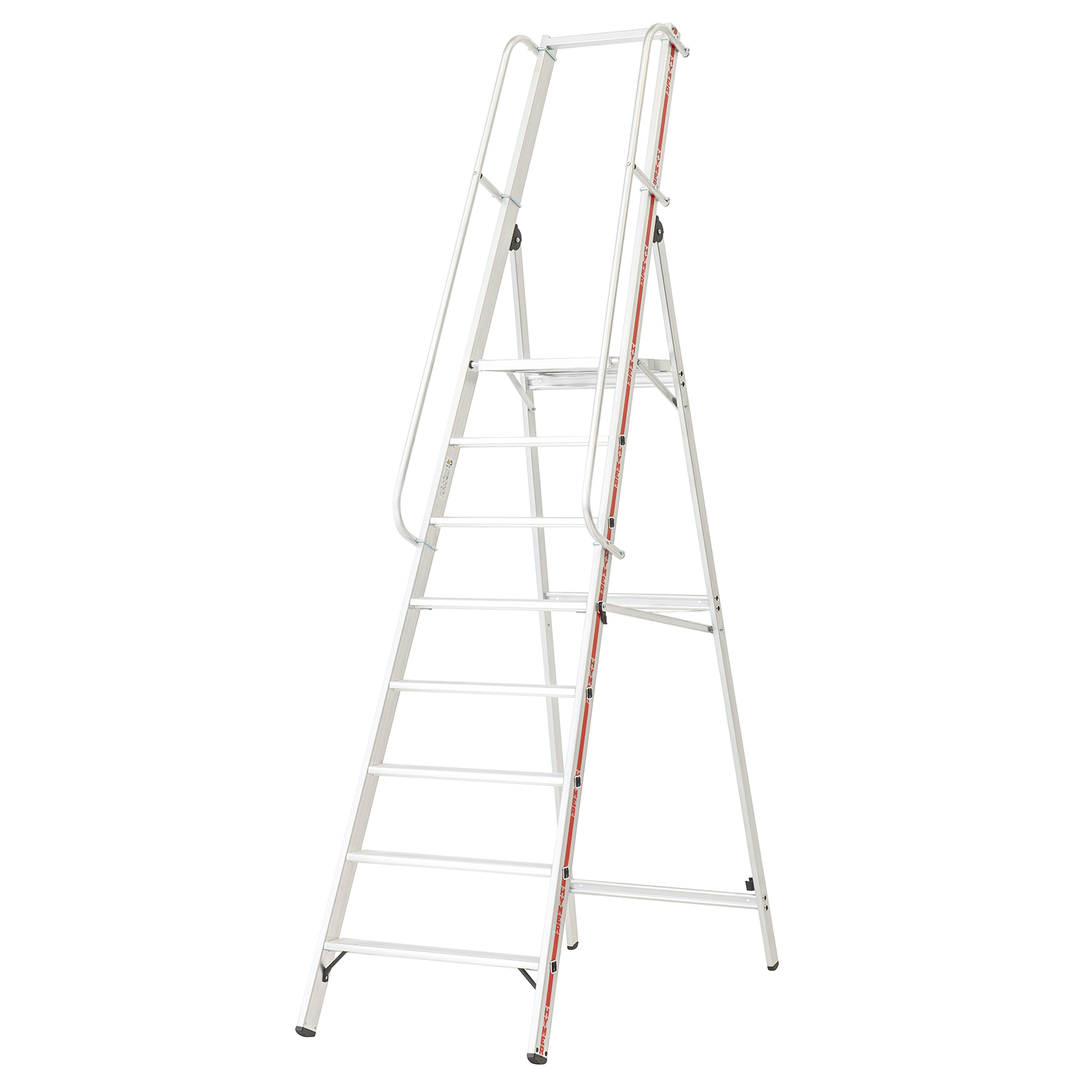 Plattformleiter mit langem Handlauf - 8 Stufen