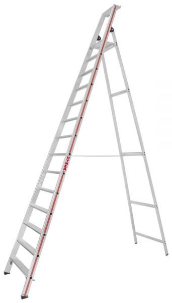 Stufenstehleiter mit Plattform, einseitig begehbar - 10 Stufen