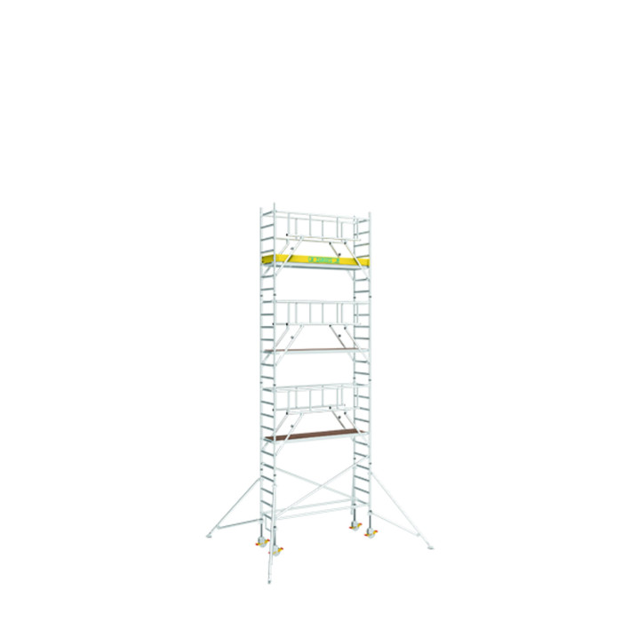 MultiTower S-PLUS 1T, Fahrgerüst mit Auslegern, 0,75 x 1,80 m - Standhöhe 6,40 m