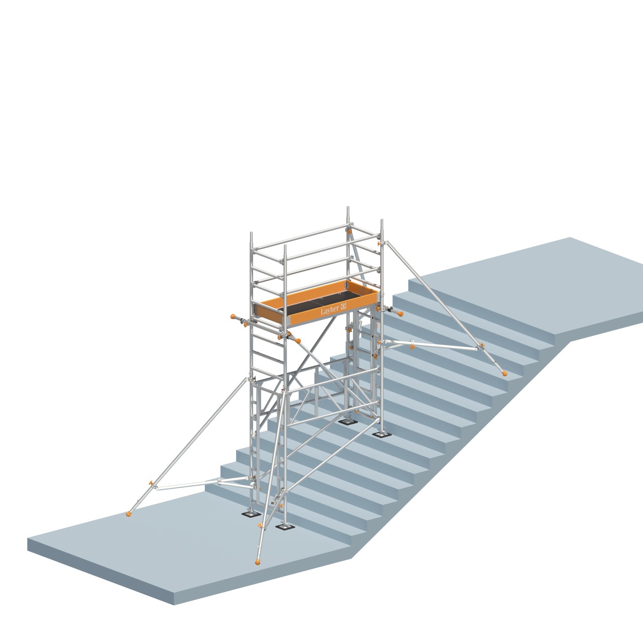 Uni Standar P2, mit Treppen-Kit, Arbeitshöhe 5,73 m