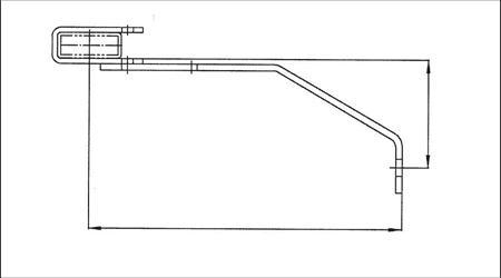 Wandhalter verstellbar 200 - 250 mm, Stahl verzinkt