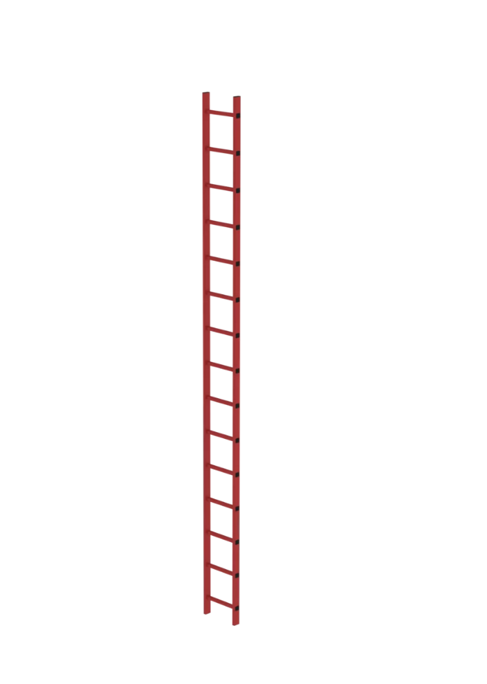 Schachtleiter aus GFK, Außenbreite 350 mm, 15 Sprossen Schachtleiter aus GFK, Außenbreite 350 mm, 15 Sprossen