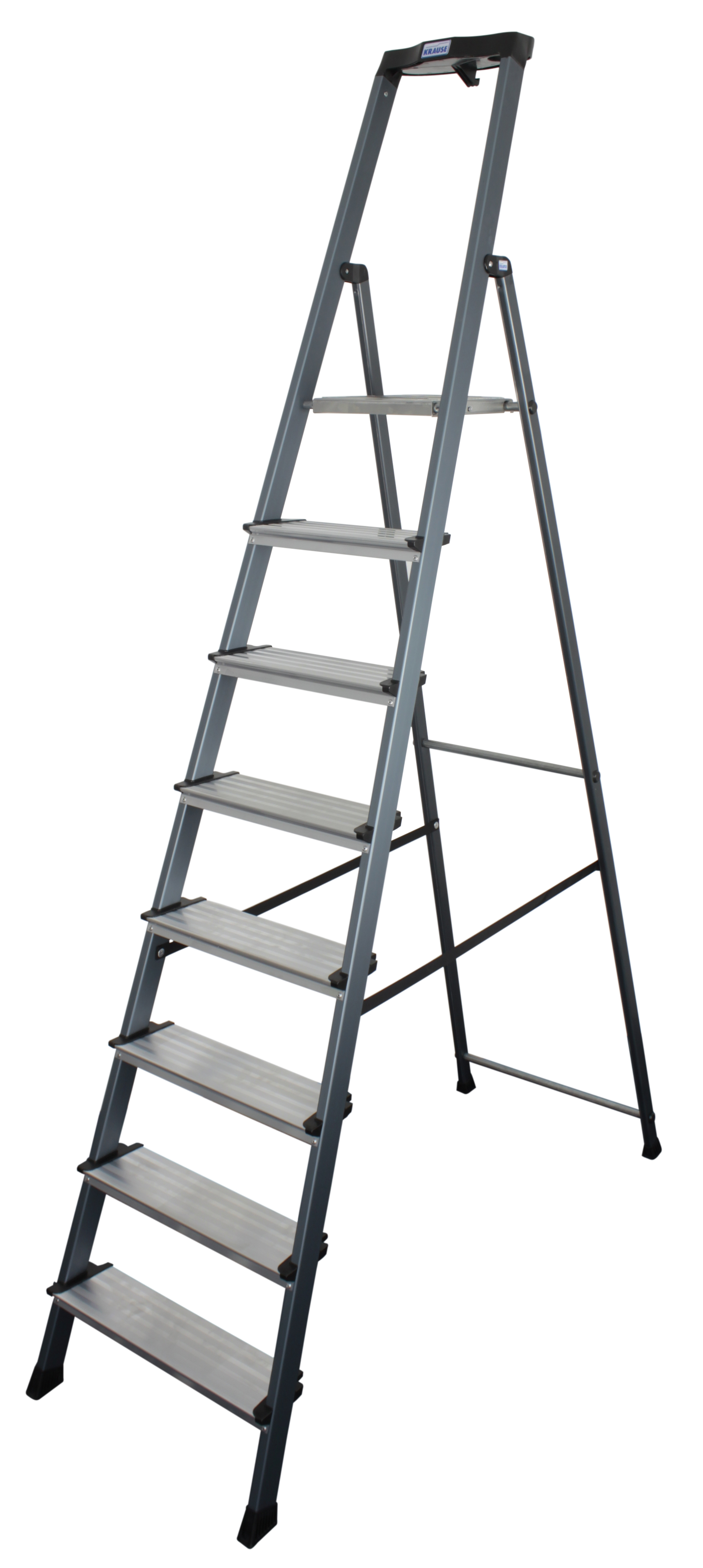 Monto Stufen-Stehleiter Securo eloxiert 4 Sprossen/Stufen