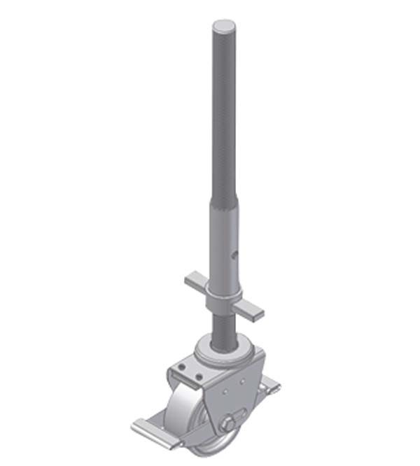 Lenkrolle mit Spindel, Durchmesser 200 mm, Zarges GmbH Lenkrolle mit Spindel, Ø 200 mm