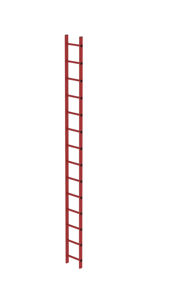 Schachtleiter aus GFK, Außenbreite 350 mm, 14 Sprossen Schachtleiter aus GFK, Außenbreite 350 mm, 14 Sprossen
