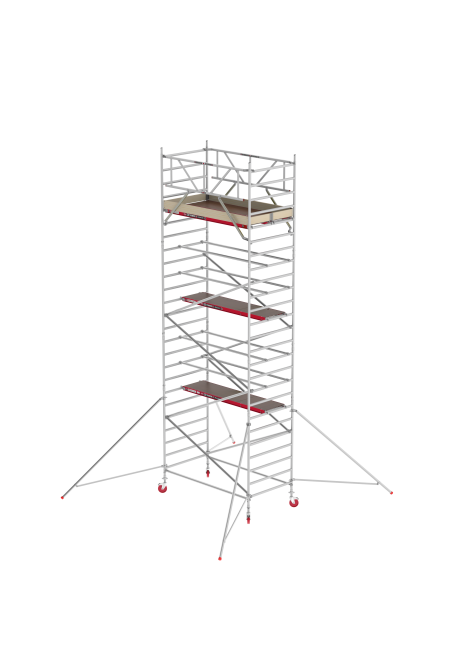 RS TOWER 42 Fahrgerüst - 4.20 m Arbeitshöhe - 1.35 m breit - 2.45 m Holzplattform - Streben