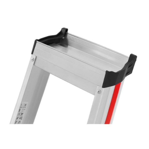 Stufenstehleiter mit Plattform, einseitig begehbar - 6 Stufen
