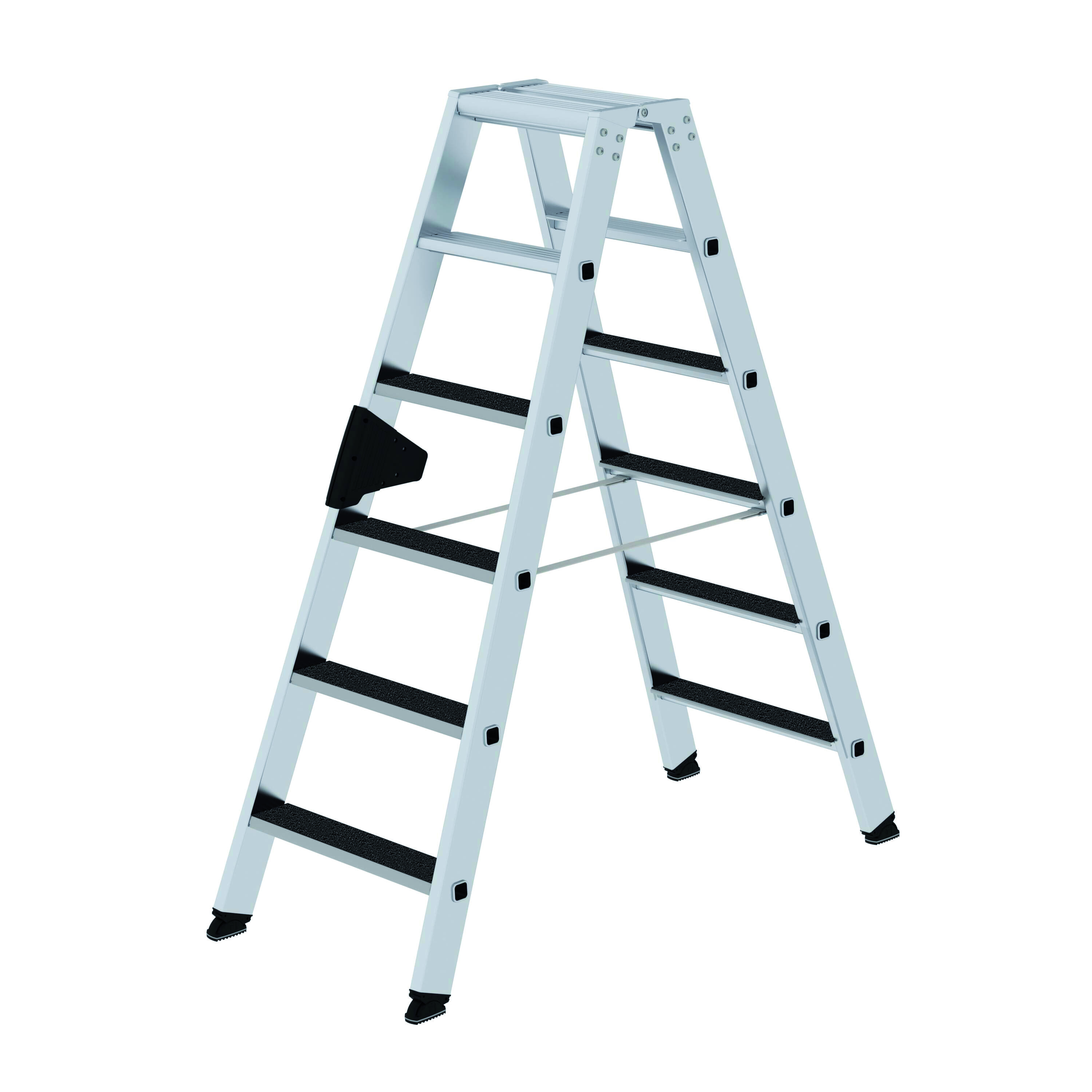 Stufen-Stehleiter beidseitig begehbar, mit clip-step, 2x6 Stufen Stufen-Stehleiter beidseitig begehbar mit clip-step, 2 x 8 Stufen