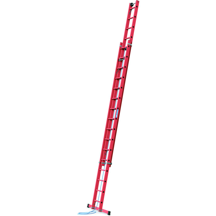 Skyline EFA 2E, GFK-Sprossen-Seilzugleiter, 2-teilig, 2x14 Sprossen