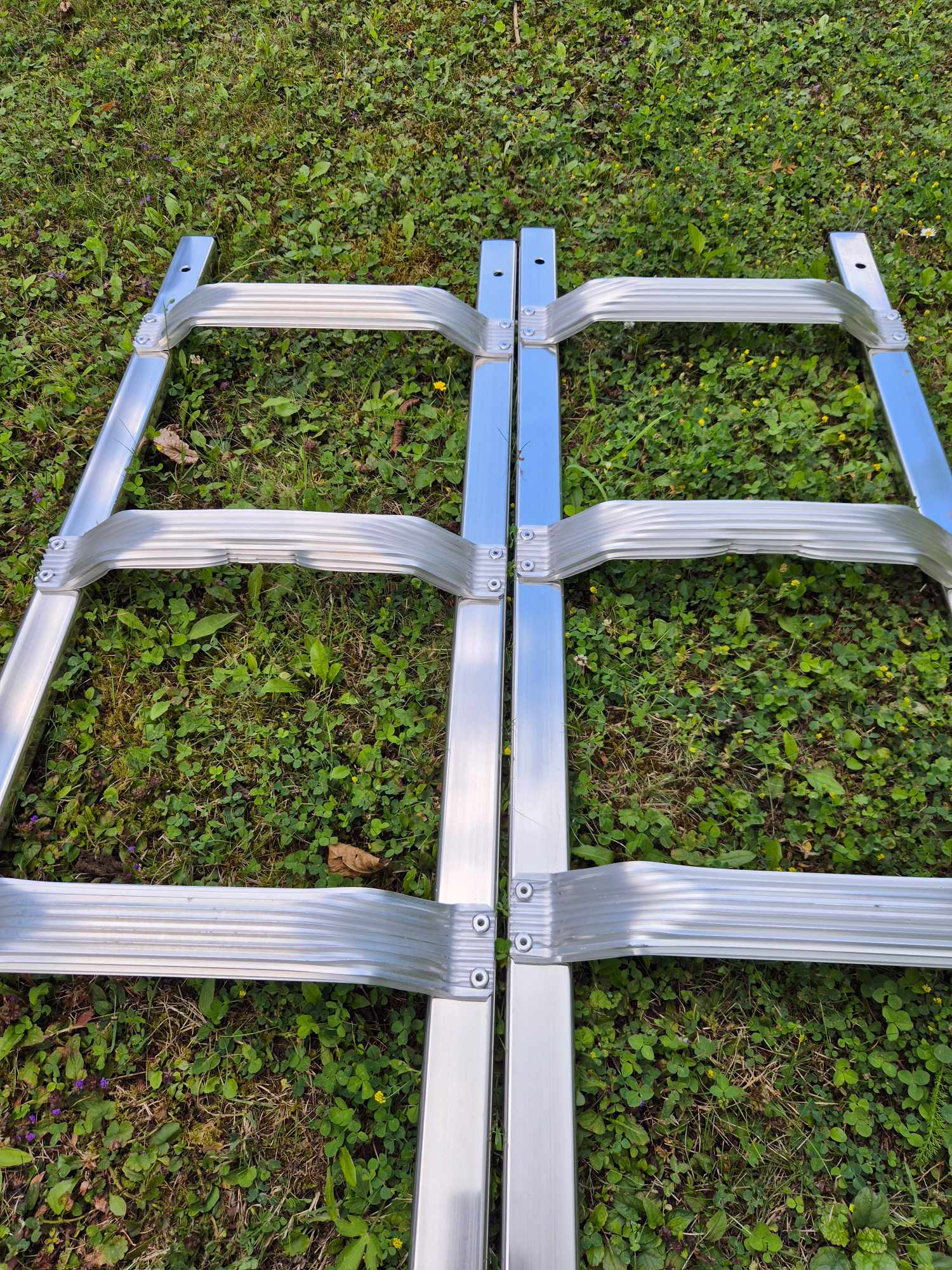 DachLeiter mit 18 Sprossen aus Aluminium