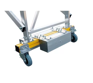 Aluminium-Podestleiter, fahrbar, klappbar, 8 Stufen Aluminium-Podestleiter, fahrbar, klappbar, 8 Stufen