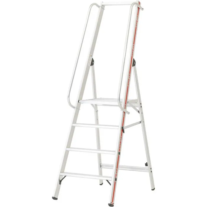 Plattformleiter mit langem Handlauf - 4 Stufen