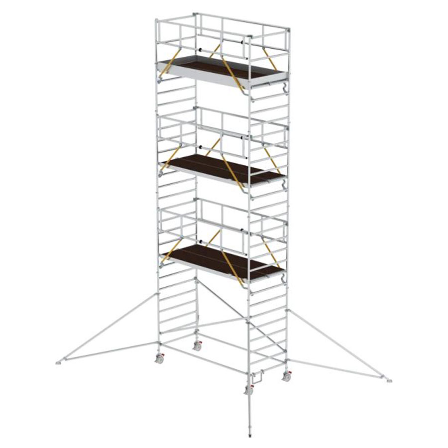 Rollgerüst SG mit Ausleger und Doppelplattform Plattformgröße 3,00 x 1,35 m, Arbeitshöhe 8,43 m