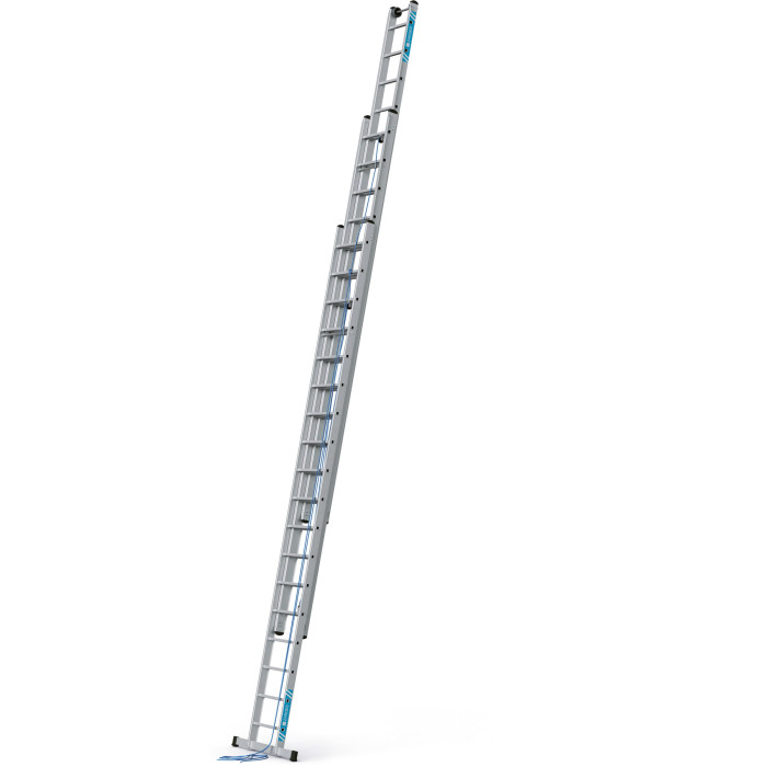 Skyline 3E, Gebördelte Sprossen-Seilzugleiter, 3-teilig, 3x20 Sprossen