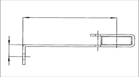 Wandhalter starr, 150 mm, Stahl verzinkt