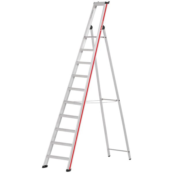 Stufenstehleiter mit Plattform, einseitig begehbar - 6 Stufen