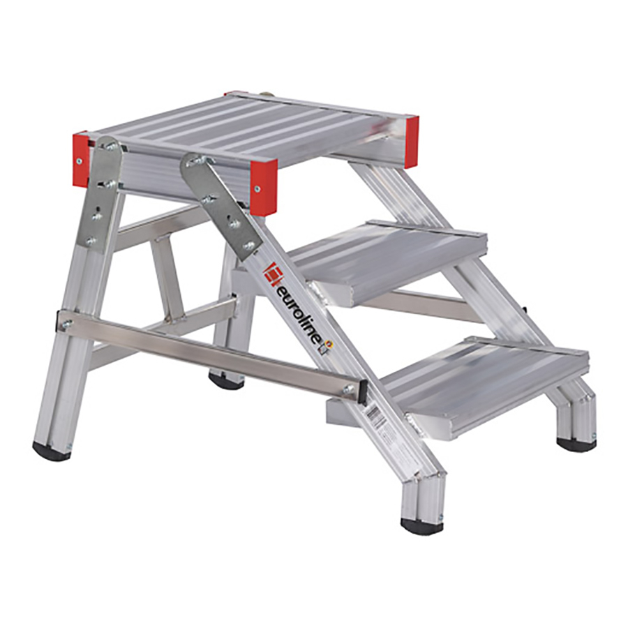 PREMIUM line Alu-Arbeitstritt, 3 Stufen