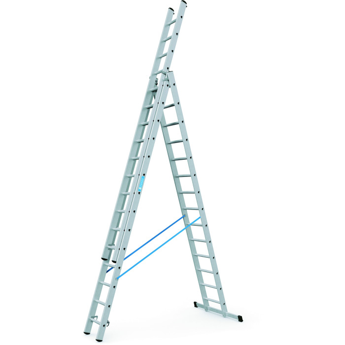 Skymaster DX, gebördelte Mehrzweckleiter, 3-teilig - 3 x 14 Sprossen