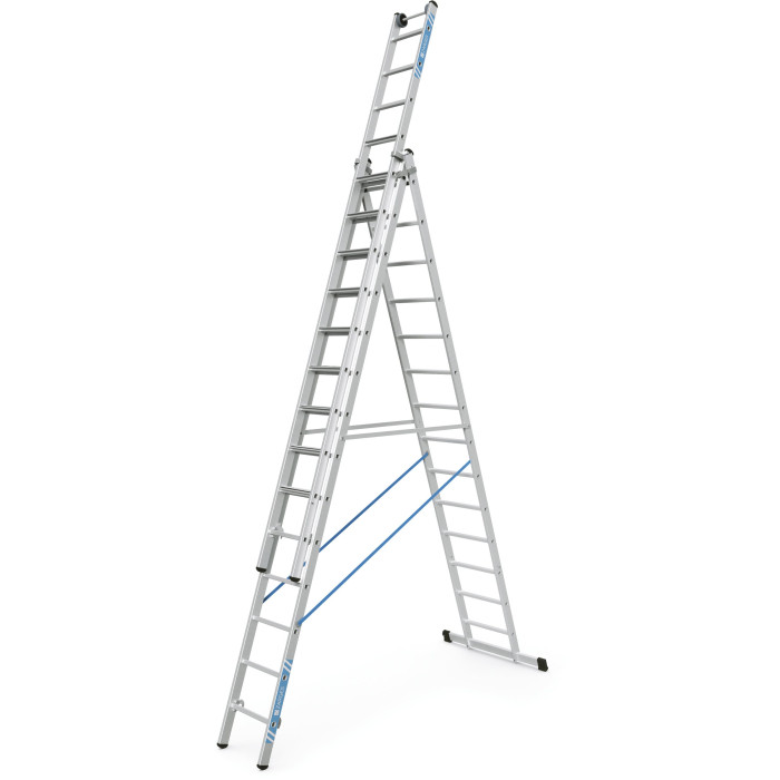 Skymaster Plus X, Gebördelte Mehrzweckleiter, 3-teilig, 3x10 Sprossen Skymaster Plus X, Gebördelte Mehrzweckleiter, 3-teilig, 3x10 Sprossen