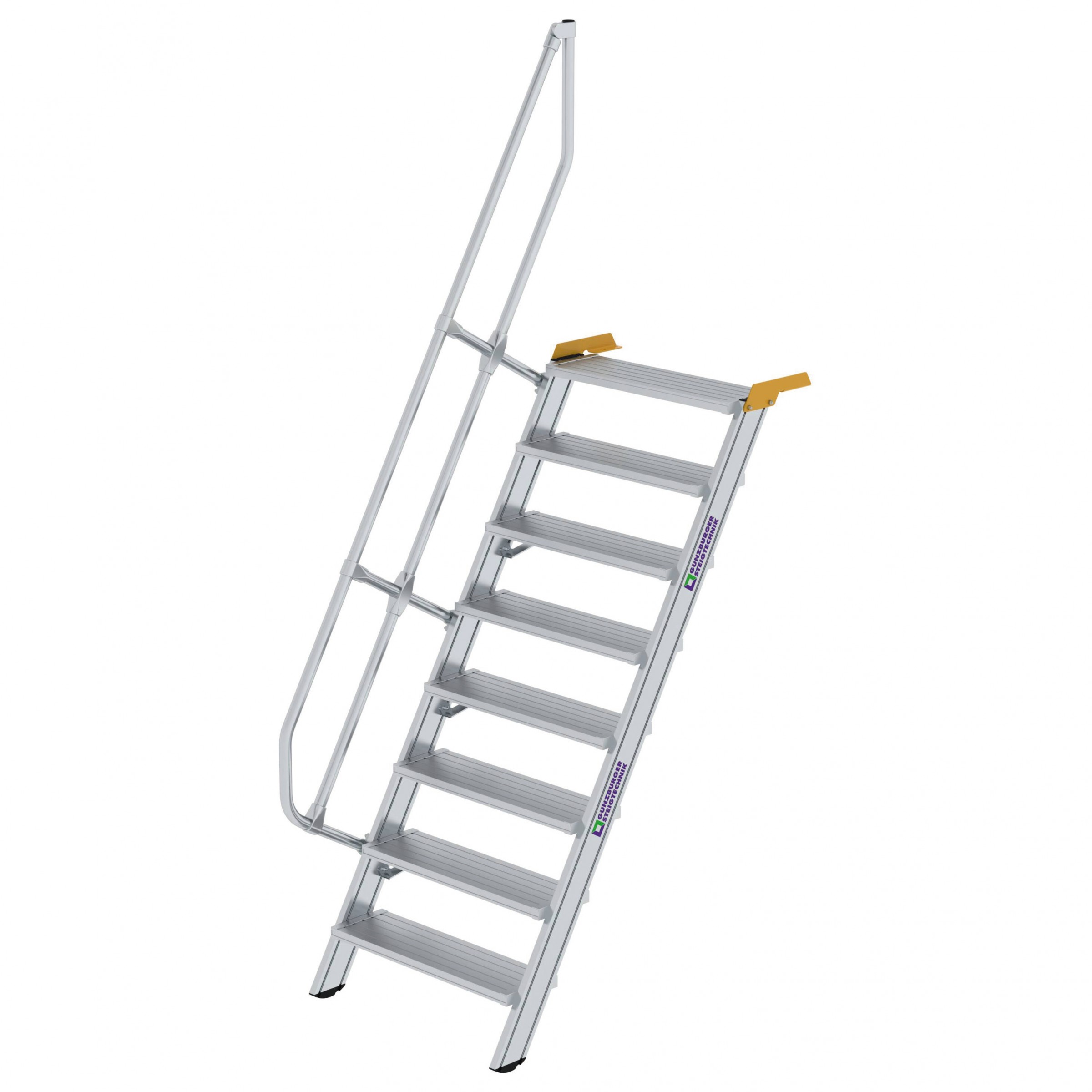 Aluminium-Treppe 60°, Stufenbreite 800 mm, 4 Stufen