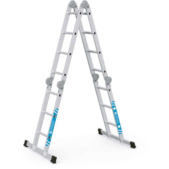 Multitec M, Gebördelte Vielzweckleiter 4-teilig, 4x3 Sprossen