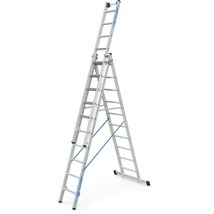 Skymaster Plus X, Gebördelte Mehrzweckleiter, 3-teilig, 3x10 Sprossen Skymaster Plus X, Gebördelte Mehrzweckleiter, 3-teilig, 3x10 Sprossen