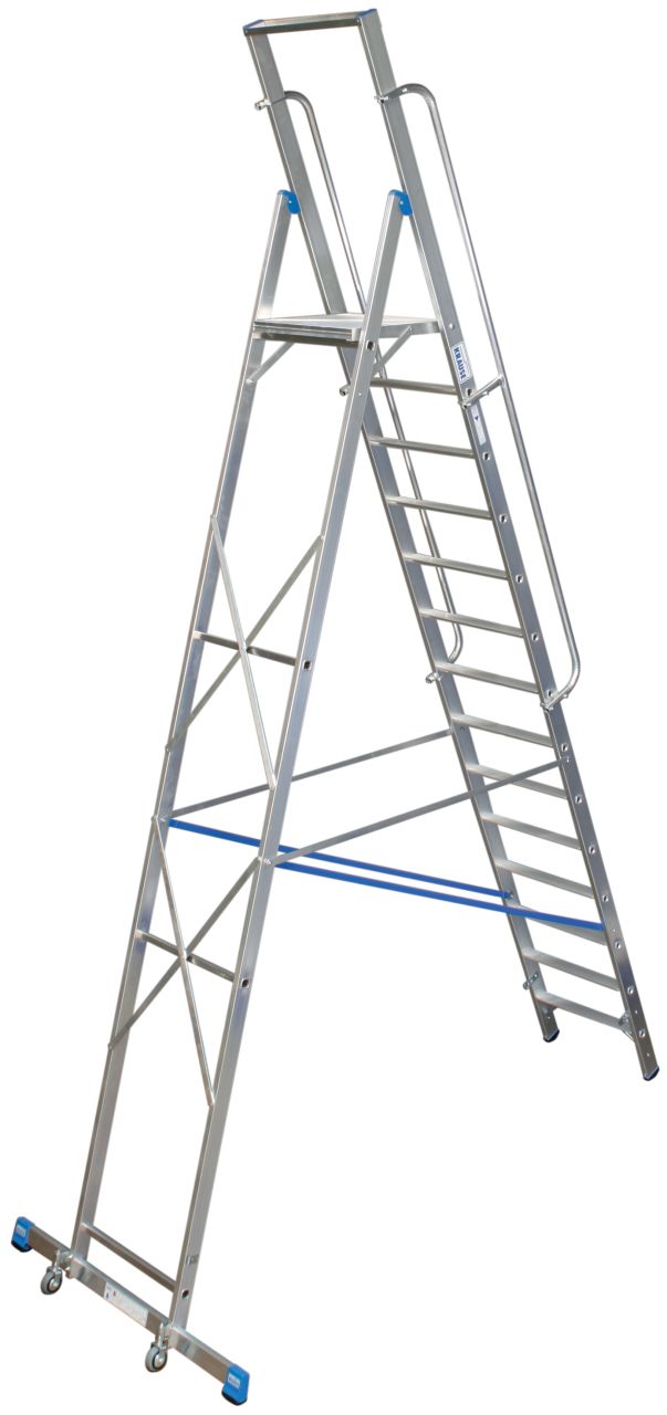 STABILO Stufen-Stehleiter mit großer Standplattform 14 Stufen