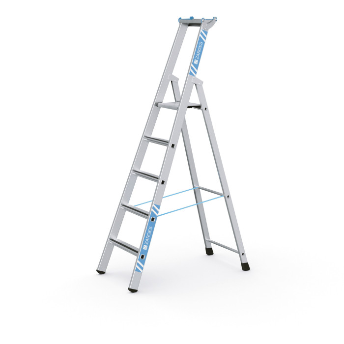Saferstep S, Gebördelte Stufen-Stehleiter, 6 Stufen einschl. Plattform