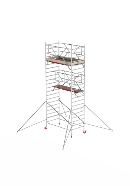 RS TOWER 42 Fahrgerüst - 7.20 m Arbeitshöhe - 1.35 m breit - 1.85 m Holzplattform - Safe-Quick® + Streben RS TOWER 42 Fahrgerüst - 7.20 m Arbeitshöhe - 1.35 m breit - 1.85 m Holzplattform - Safe-Quick® + Streben