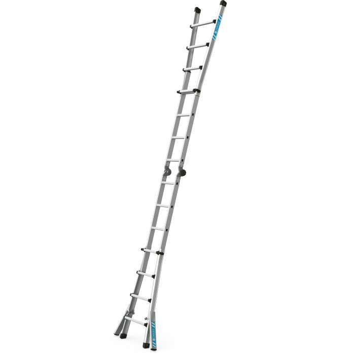 Variotec V, Gebördelte Teleskop-Mehrzweckleiter, 4-teilig, 4x4 Sprossen Variotec V, Gebördelte Teleskop-Mehrzweckleiter, 4-teilig, 4x4 Sprossen
