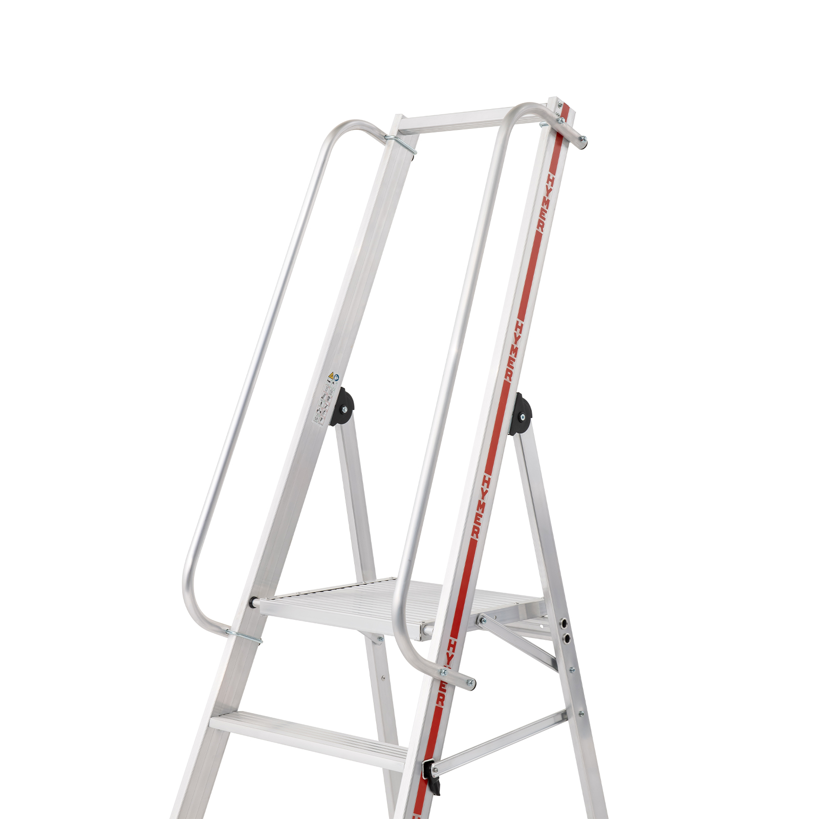 Plattformleiter mit langem Handlauf - 8 Stufen