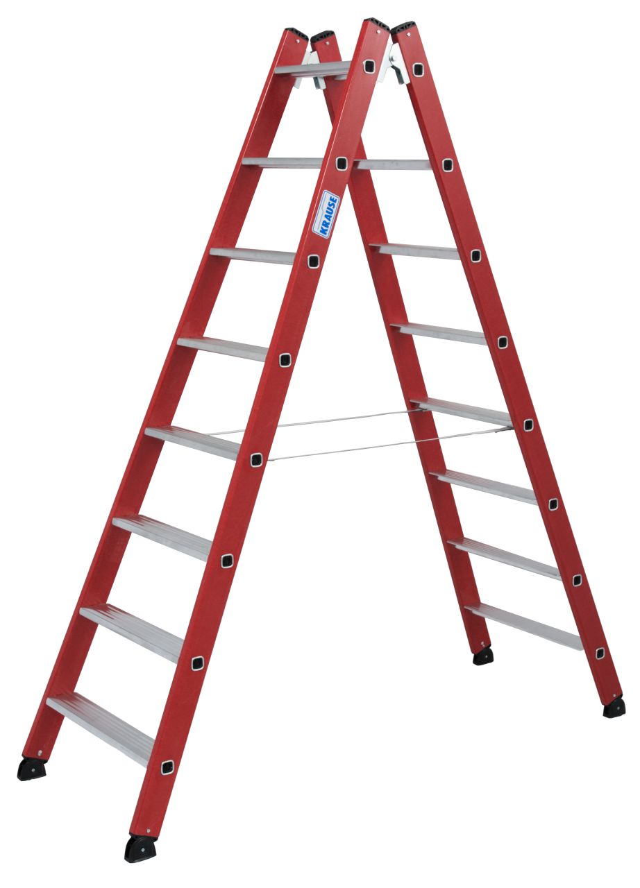 Kunststoff Stufen-DoppelLeiter, 2x8 Stufen Kunststoff Stufen-DoppelLeiter, 2x8 Stufen