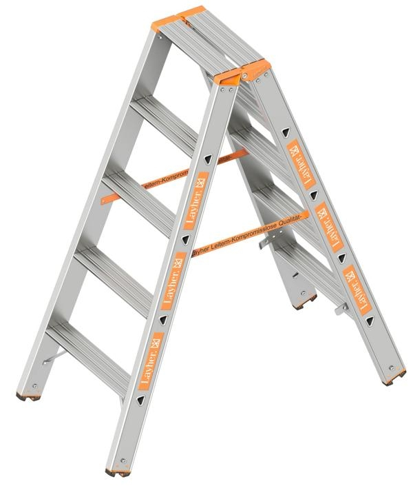 Stufenstehleiter TOPIC 1043 - 2x5 Stufen