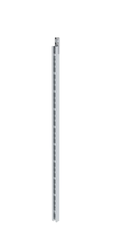 Steigschutzschiene mit Verbindungslasche, Aluminium, Länge 1,96 m