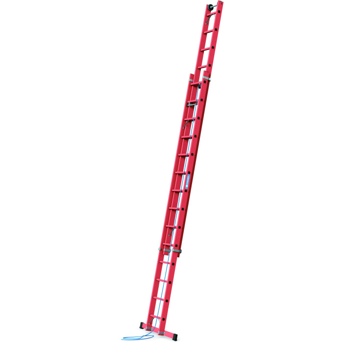 Skyline EFA 2E, GFK-Sprossen-Seilzugleiter, 2-teilig, 2x14 Sprossen