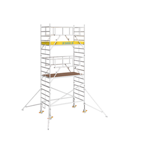 MultiTower S-PLUS 2T, Fahrgerüst mit Auslegern, 1,35 x 1,80 m - Standhöhe 4,45 m