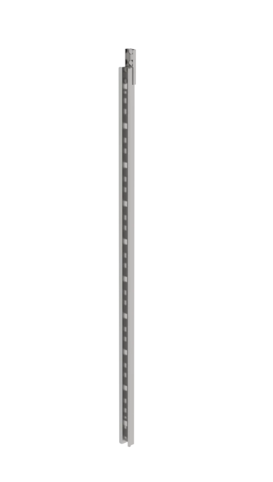 Steigschutzschiene mit Verbindungslasche, Edelstahl V4A (1.4571), Länge 2,80 m