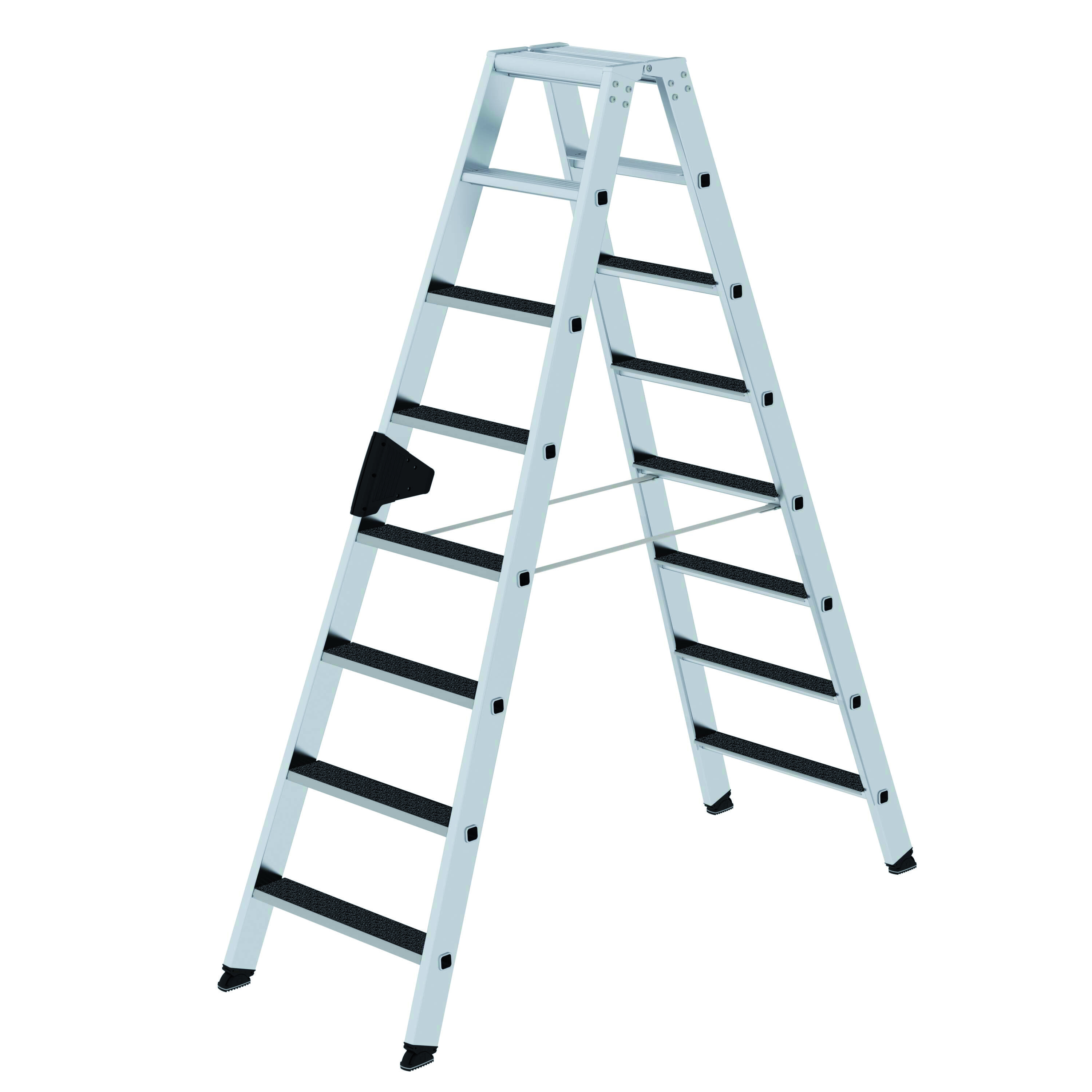 Stufen-Stehleiter beidseitig begehbar, mit clip-step, 3x8 Stufen Stufen-Stehleiter beidseitig begehbar mit clip-step, 2 x 8 Stufen