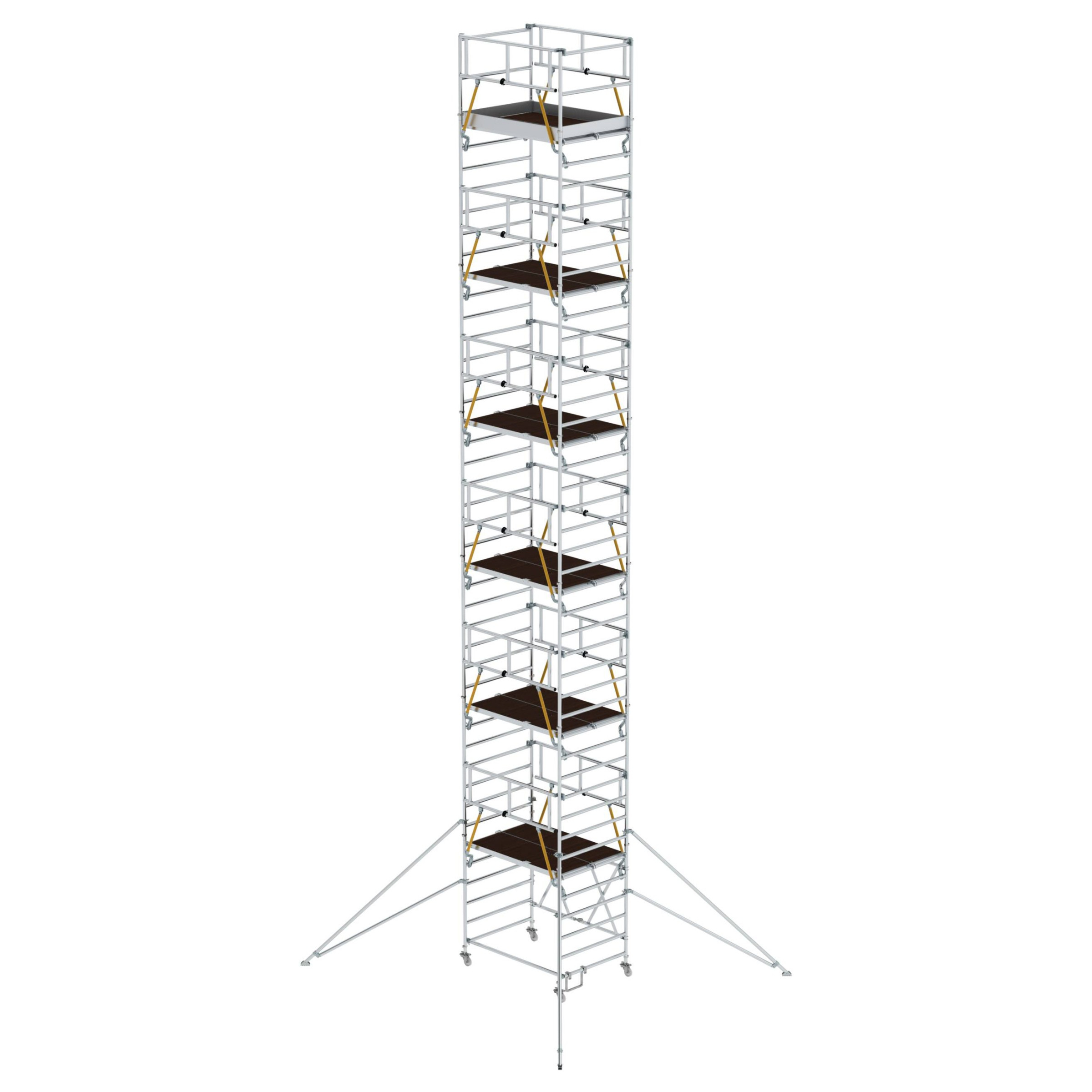 Aluminium-Klappgerüst SG mit Ausleger, Gerüstgröße 1,80 x 1,35 m, Arbeitshöhe 13,88 m Aluminium-Klappgerüst SG mit Ausleger, Gerüstgröße 1,80 x 1,35 m, Arbeitshöhe 13,88 m