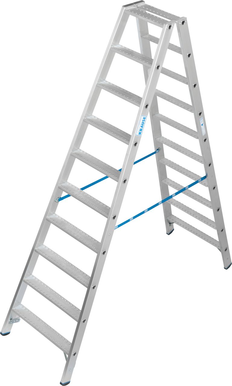 STABILO Doppelleiter mit R13-Stufen, 2 x 10 Stufen