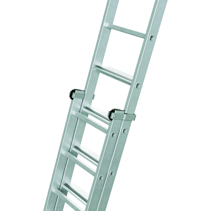 Everest Plus 2E, Gebördelte Stufen-Schiebeleiter 2-teilig, 2x10 Stufen