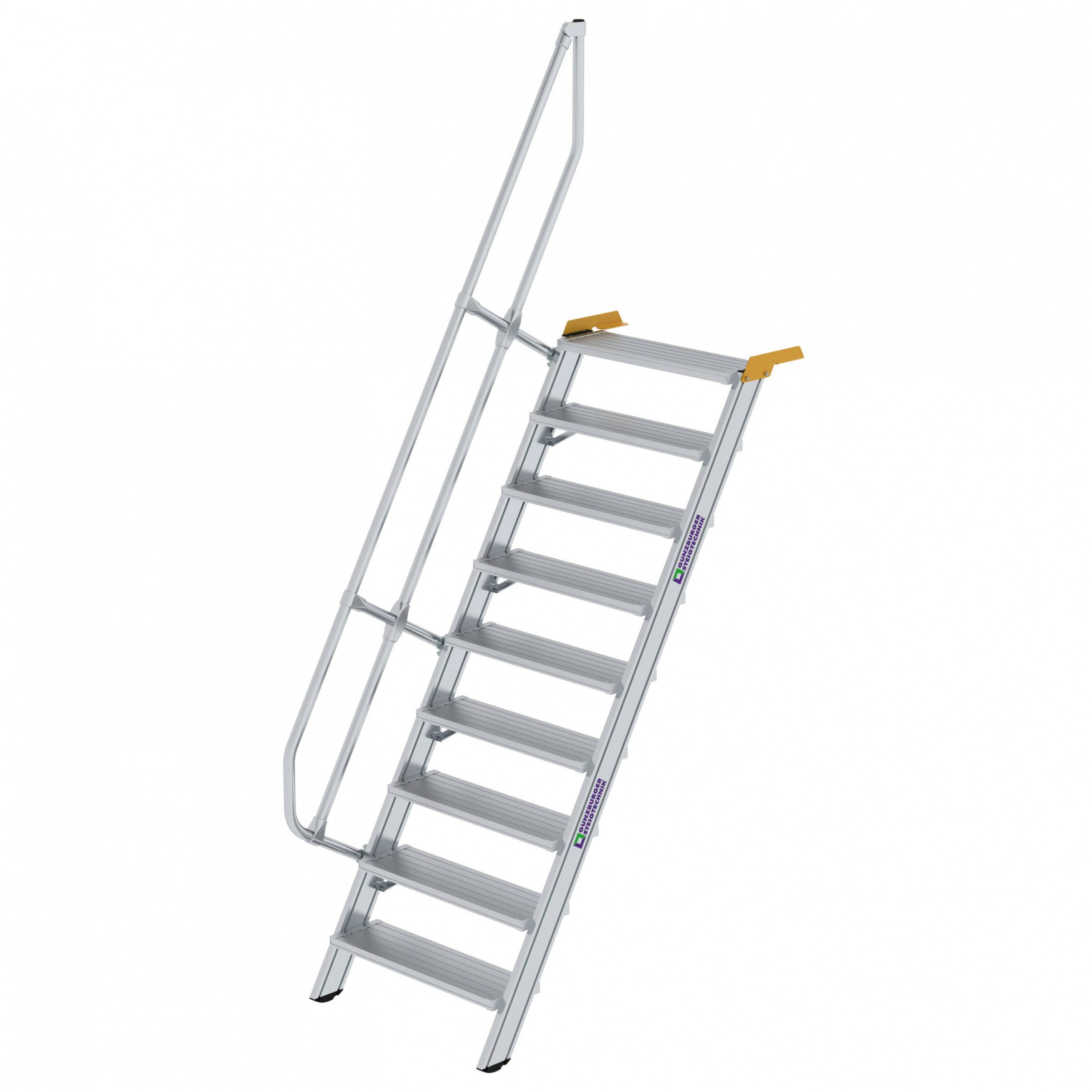 Aluminium-Treppe 60°, Stufenbreite 800 mm, 4 Stufen