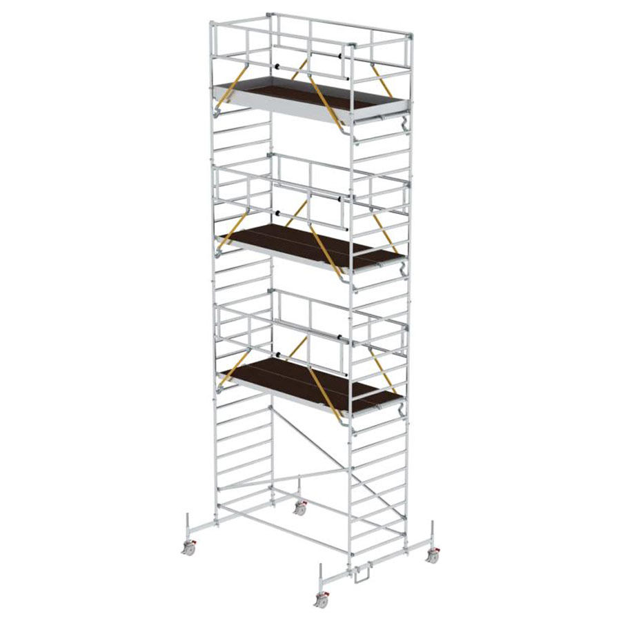 Rollgerüst SG mit Fahrbalken und Doppel-Plattform 3,00 x 1,35 m, Arbeitshöhe 8,62 m Rollgerüst SG mit Fahrbalken und Doppel-Plattform 3,00 x 1,35 m, Arbeitshöhe 8,62 m